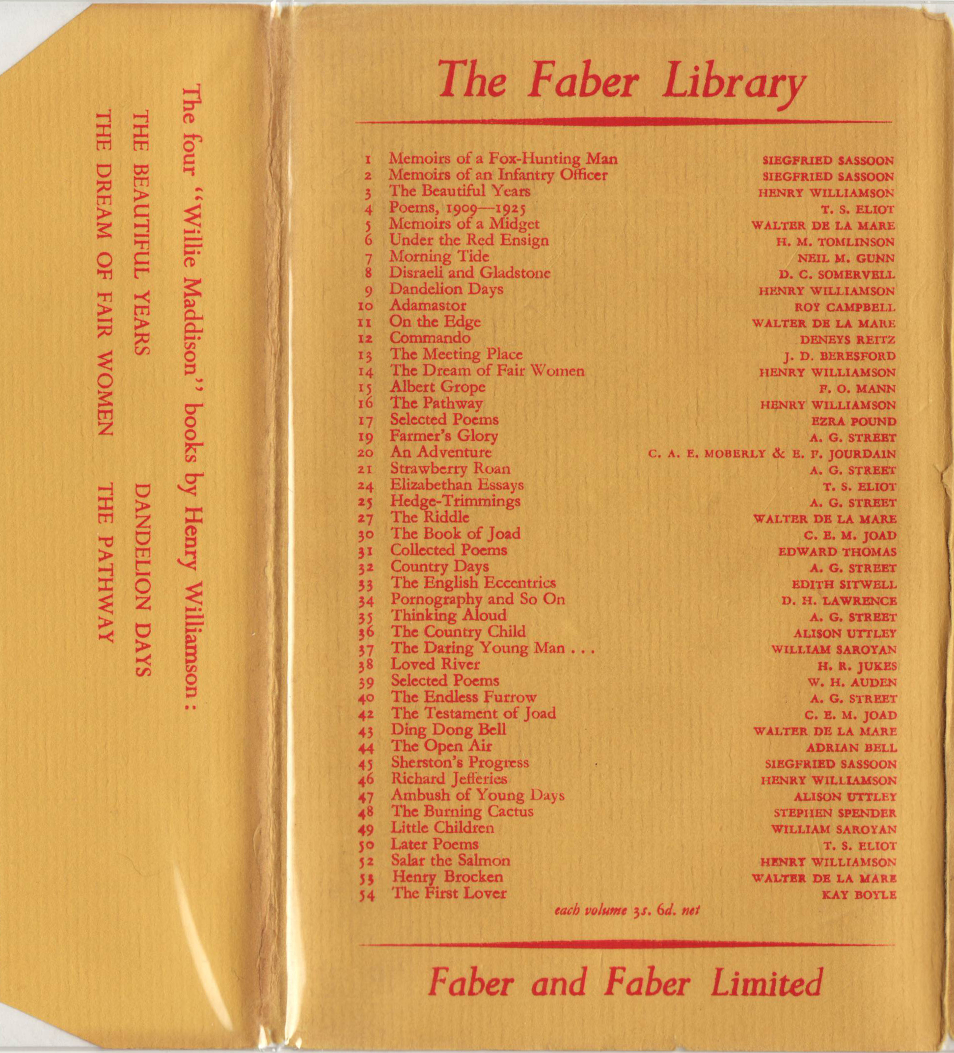 Faber Library – A Series of Series